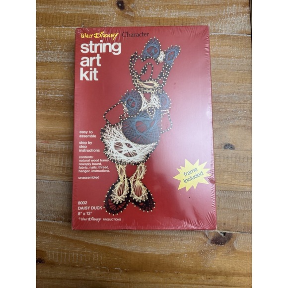 Disney Other - Vintage Walt Disney Daisy Duck String Art Kit NIB Rare! Unopened 70s 80s
